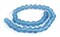 The Bead Chest Light Blue Round Java Recycled Glass Beads 11mm Indonesia Sea Glass Large Hole 23 Inch Strand Fair Trade